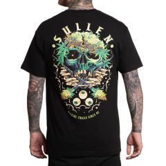 Sullen Men's Cannabis Badge Standard Black Short Sleeve T Shirt