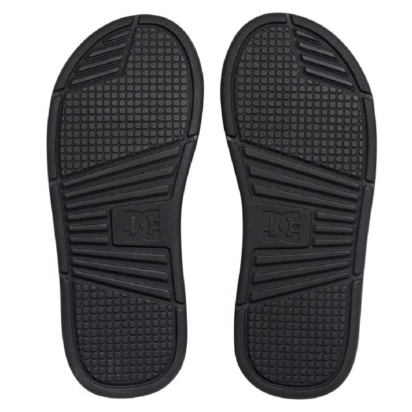 DC Shoes Men's Bolsa Black Slide Sandals