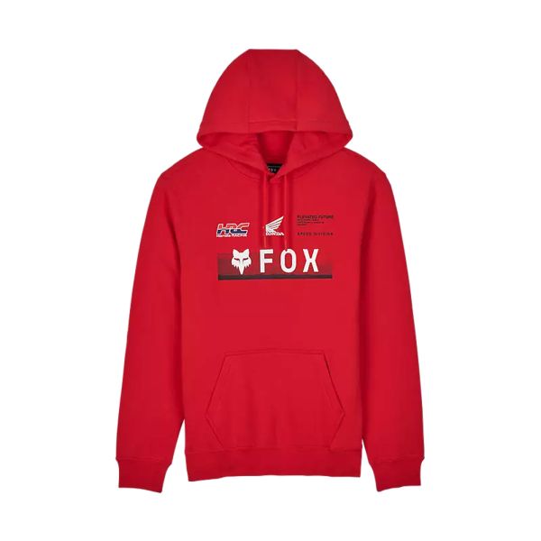 Fox Racing Men's Fox X Honda Flame Red Pullover Hoodie