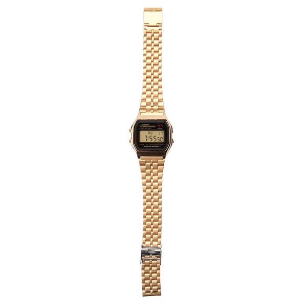Casio Unisex Digital Casio Unisex Classic A159WGEA-1VT Vintage Japan-Automatic Stainless Steel Watch Gold