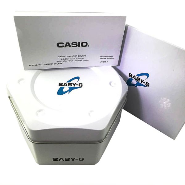 Casio Baby-G Women's G-Shock Digital BGA-169 Series BG169R-8B Japan-Automatic Resin Watch Clear
