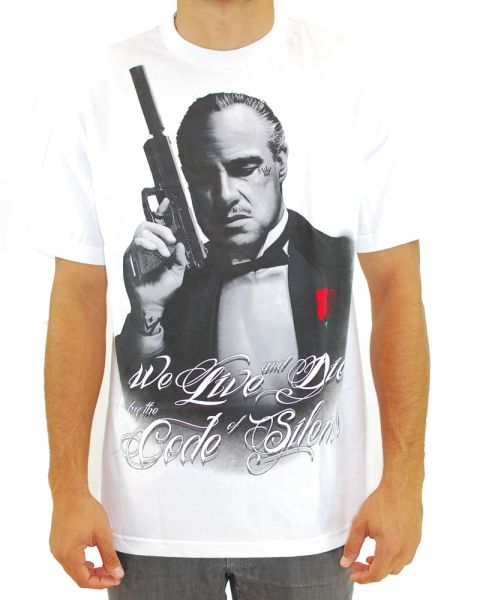 Mafioso Men's Silencer Short Sleeve T Shirt White  