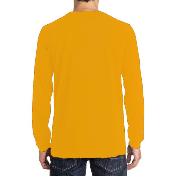 Primitive Men's Nuevo Script Long Sleeve T Shirt Yellow Gold