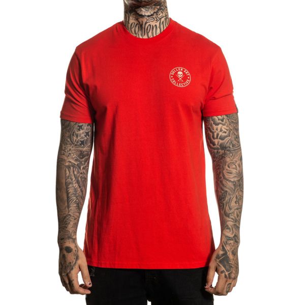 Sullen Men's Ever Premium Short Sleeve T Shirt Red