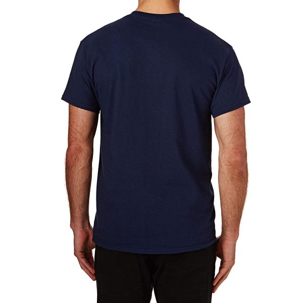 Thrasher Men's Flame Logo Short Sleeve T Shirt Blue