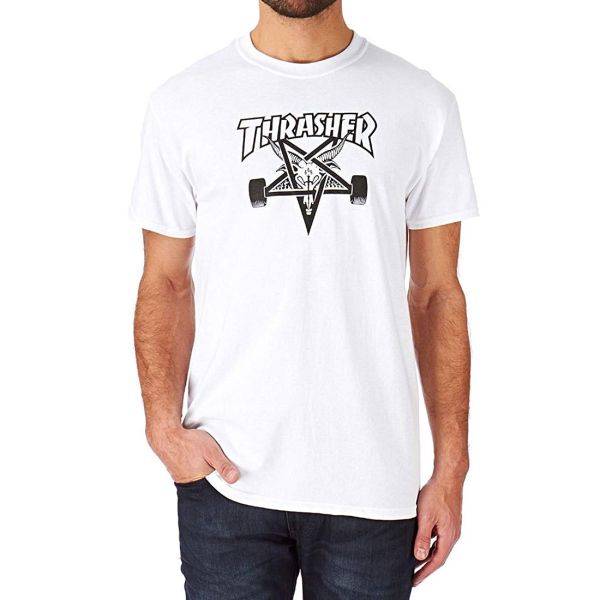 Thrasher Men's Skategoat Short Sleeve T Shirt White