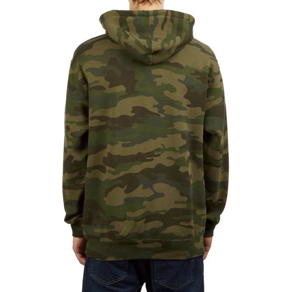Thrasher Magazine Men's Flame Pullover Long Sleeve Hoodie Forest Camo Green