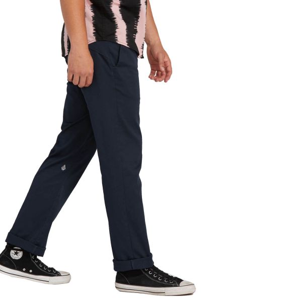 Volcom Men's Frickin Modern Stretch Pants Dark Navy Blue